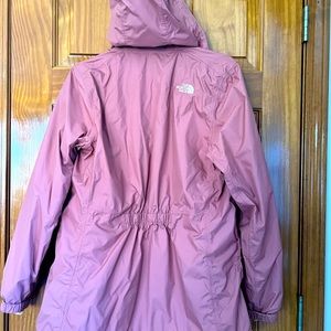 COPY - Used pink Northface rain jacket- medium